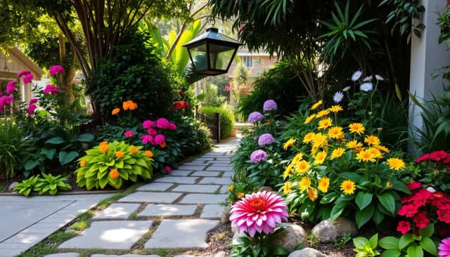 Co posadzić wzdłuż chodnika, aby uniknąć problemów z pielęgnacją?